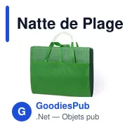 Natte de Plage Kassia personnalisable avec logo pour entreprises - Miniature 1