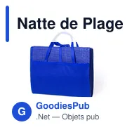 Natte de Plage Kassia personnalisable avec logo pour entreprises - Miniature 4