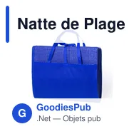 Natte de Plage Kassia personnalisable avec logo pour entreprises - Miniature 5