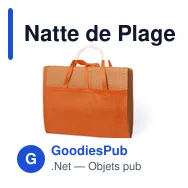 Natte de Plage Kassia personnalisable avec logo pour entreprises - Miniature 7