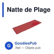 Natte de Plage Kassia personnalisable avec logo pour entreprises - Miniature 9