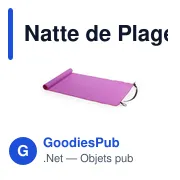 Natte de Plage personnalisable avec logo - Reiven - Miniature 3