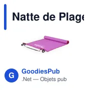 Natte de Plage personnalisable avec logo - Reiven - Miniature 8