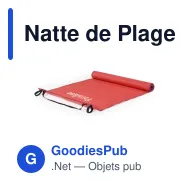 Natte de Plage personnalisable avec logo - Reiven - Miniature 9