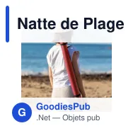 Natte de Plage personnalisable avec logo - Reiven - Miniature 10