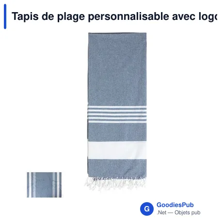Tapis de plage personnalisable avec logo - Natte de Plage Simbar