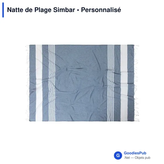 Tapis de plage personnalisable avec logo - Natte de Plage Simbar - Image 4