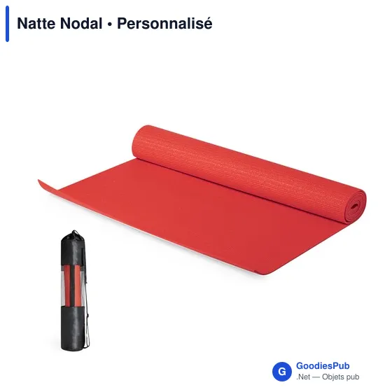 Tapis de yoga personnalisable avec logo - Natte Nodal - Image 2