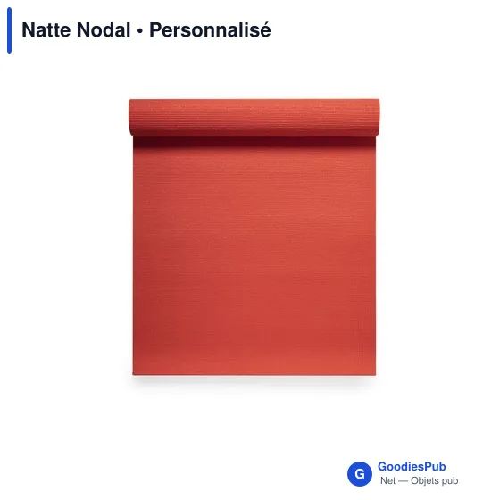 Tapis de yoga personnalisable avec logo - Natte Nodal - Image 11