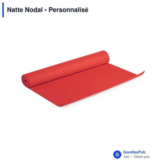 Tapis de yoga personnalisable avec logo - Natte Nodal - Image 12