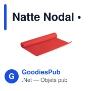 Tapis de yoga personnalisable avec logo - Natte Nodal - Miniature 6