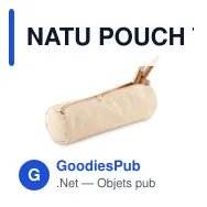 NATU POUCH Trousse en coton - Miniature 2