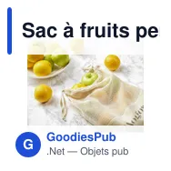 Sac à fruits personnalisable en coton organique - Natura Organic Mesh Bagavec logo - Miniature 8