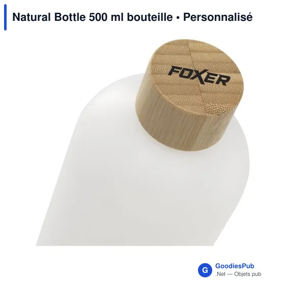 Bouteille réutilisable personnalisable Natural Bottle 500 ml avec logo - Image 2