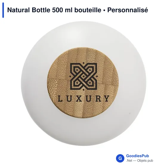Bouteille réutilisable personnalisable Natural Bottle 500 ml avec logo - Image 3