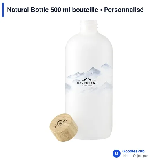 Bouteille réutilisable personnalisable Natural Bottle 500 ml avec logo - Image 6