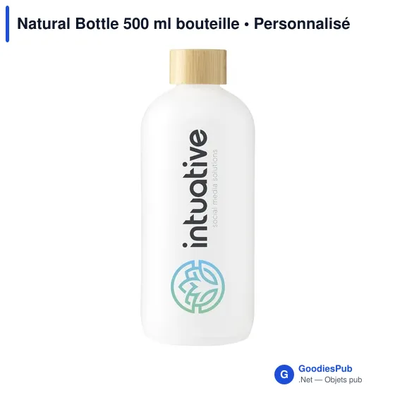Bouteille réutilisable personnalisable Natural Bottle 500 ml avec logo - Image 7
