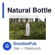 Bouteille d'eau personnalisable Natural Bottle Slim 500 ml avec logo - Miniature 2