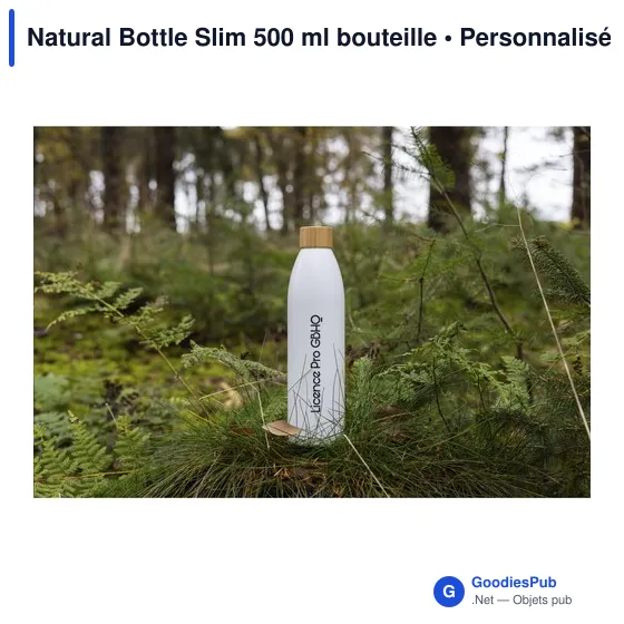 Bouteille d'eau personnalisable Natural Bottle Slim 500 ml avec logo - Image 2