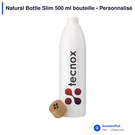 Bouteille d'eau personnalisable Natural Bottle Slim 500 ml avec logo - Image 3