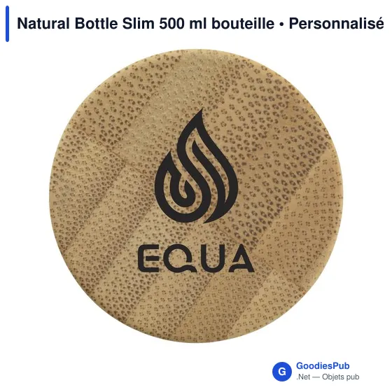 Bouteille d'eau personnalisable Natural Bottle Slim 500 ml avec logo - Image 4