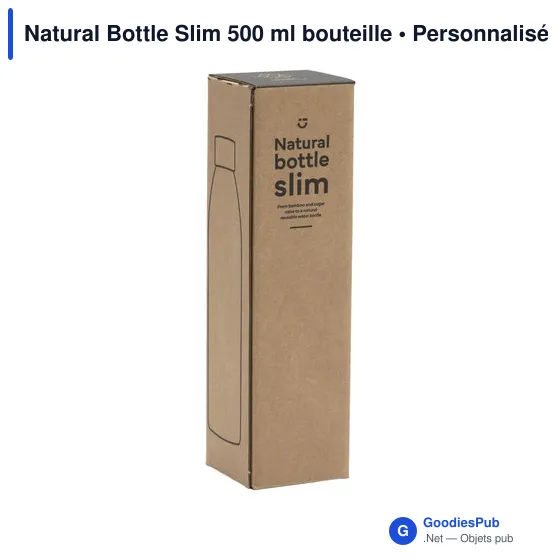 Bouteille d'eau personnalisable Natural Bottle Slim 500 ml avec logo - Image 5