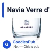 Verre à eau personnalisable Navia avec logo - 310 ml - Miniature 2