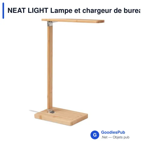 NEAT LIGHT Lampe et chargeur de bureau