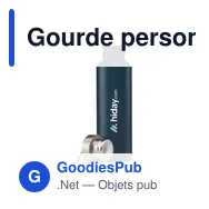 Gourde personnalisable en acier inoxydable recyclé avec logo - Nebraska RCS - Miniature 2