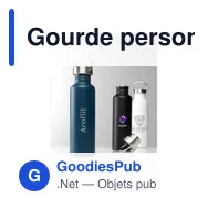 Gourde personnalisable en acier inoxydable recyclé avec logo - Nebraska RCS - Miniature 5