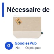 Nécessaire de beauté personnalisable Adaldy avec logo entreprise - Miniature 1