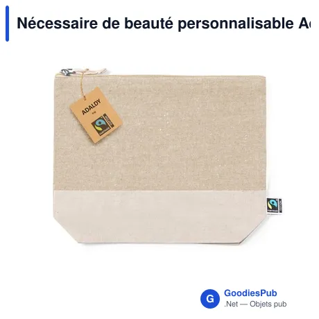 Nécessaire de beauté personnalisable Adaldy avec logo entreprise