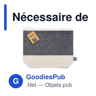Nécessaire de beauté personnalisable Adaldy avec logo entreprise - Miniature 4