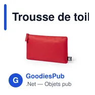 Trousse de toilette personnalisable Akilax avec logo - Miniature 12
