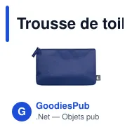 Trousse de toilette personnalisable Akilax avec logo - Miniature 9
