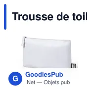Trousse de toilette personnalisable Akilax avec logo - Miniature 10