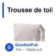 Trousse de toilette personnalisable avec logo - Nécessaire Babit - Miniature 1