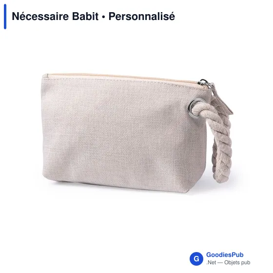 Trousse de toilette personnalisable avec logo - Nécessaire Babit - Image 2