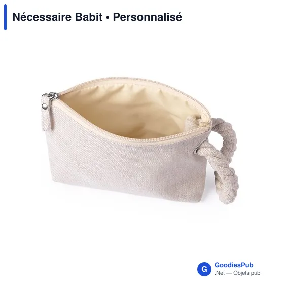Trousse de toilette personnalisable avec logo - Nécessaire Babit - Image 3