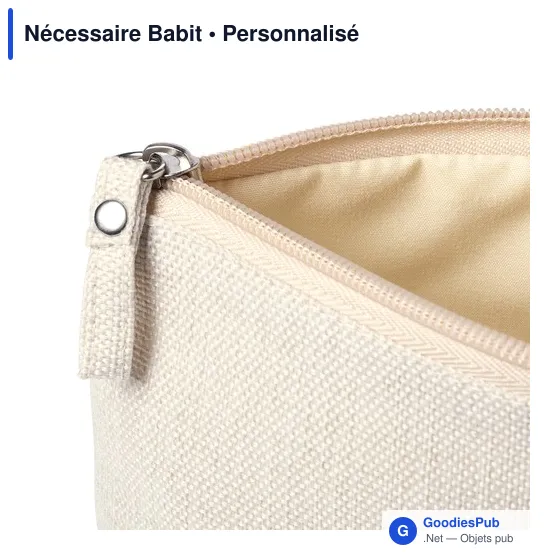 Trousse de toilette personnalisable avec logo - Nécessaire Babit - Image 4