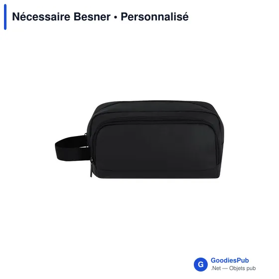 Trousse de toilette personnalisable avec logo - Nécessaire Besner - Image 2