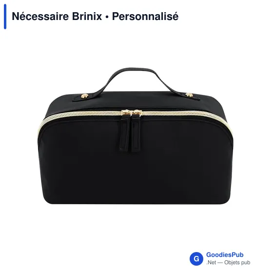 Trousse de toilette personnalisable Nécessaire Brinix avec logo - Image 1
