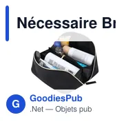 Trousse de toilette personnalisable Nécessaire Brinix avec logo - Miniature 5