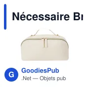 Trousse de toilette personnalisable Nécessaire Brinix avec logo - Miniature 6