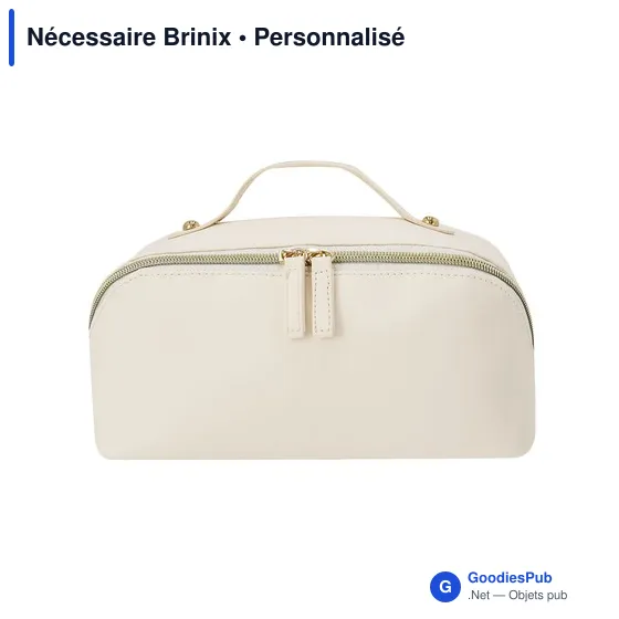 Trousse de toilette personnalisable Nécessaire Brinix avec logo - Image 6