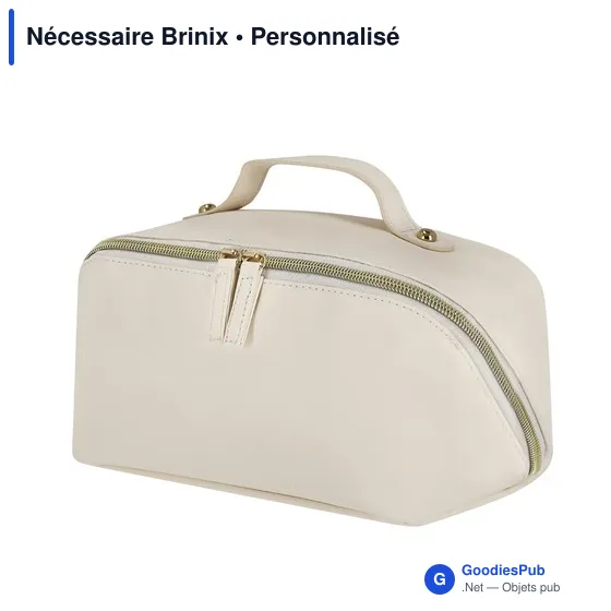 Trousse de toilette personnalisable Nécessaire Brinix avec logo - Image 7