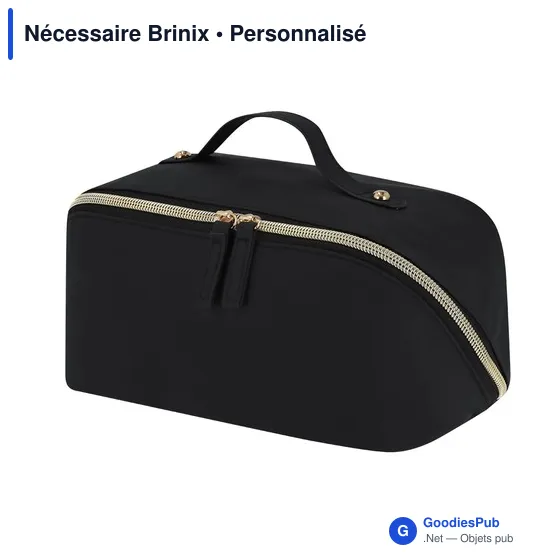 Trousse de toilette personnalisable Nécessaire Brinix avec logo - Image 8