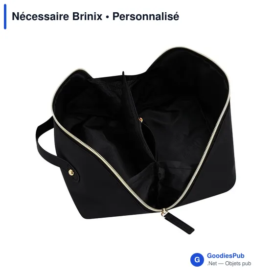 Trousse de toilette personnalisable Nécessaire Brinix avec logo - Image 9
