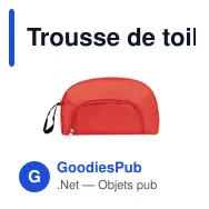 Trousse de toilette personnalisable avec logo - Nécessaire Espi - Miniature 1