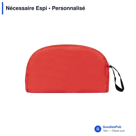 Trousse de toilette personnalisable avec logo - Nécessaire Espi - Image 3